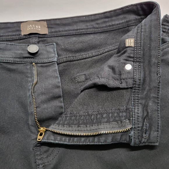 Jachs New York Mens Jeans 36 X 32 Stretch Straight Leg Black - Picture 8 of 16